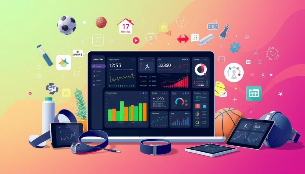 sports tech software illustration